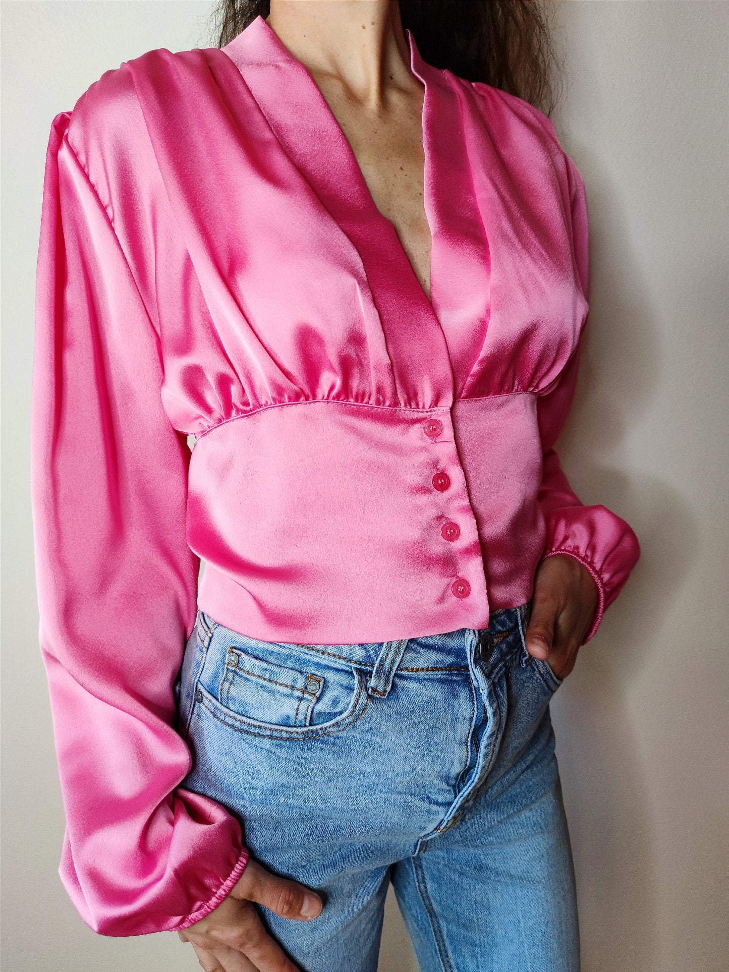 Blusa in raso