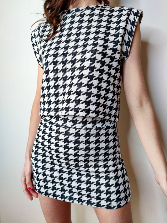 Coordinato pied de poule