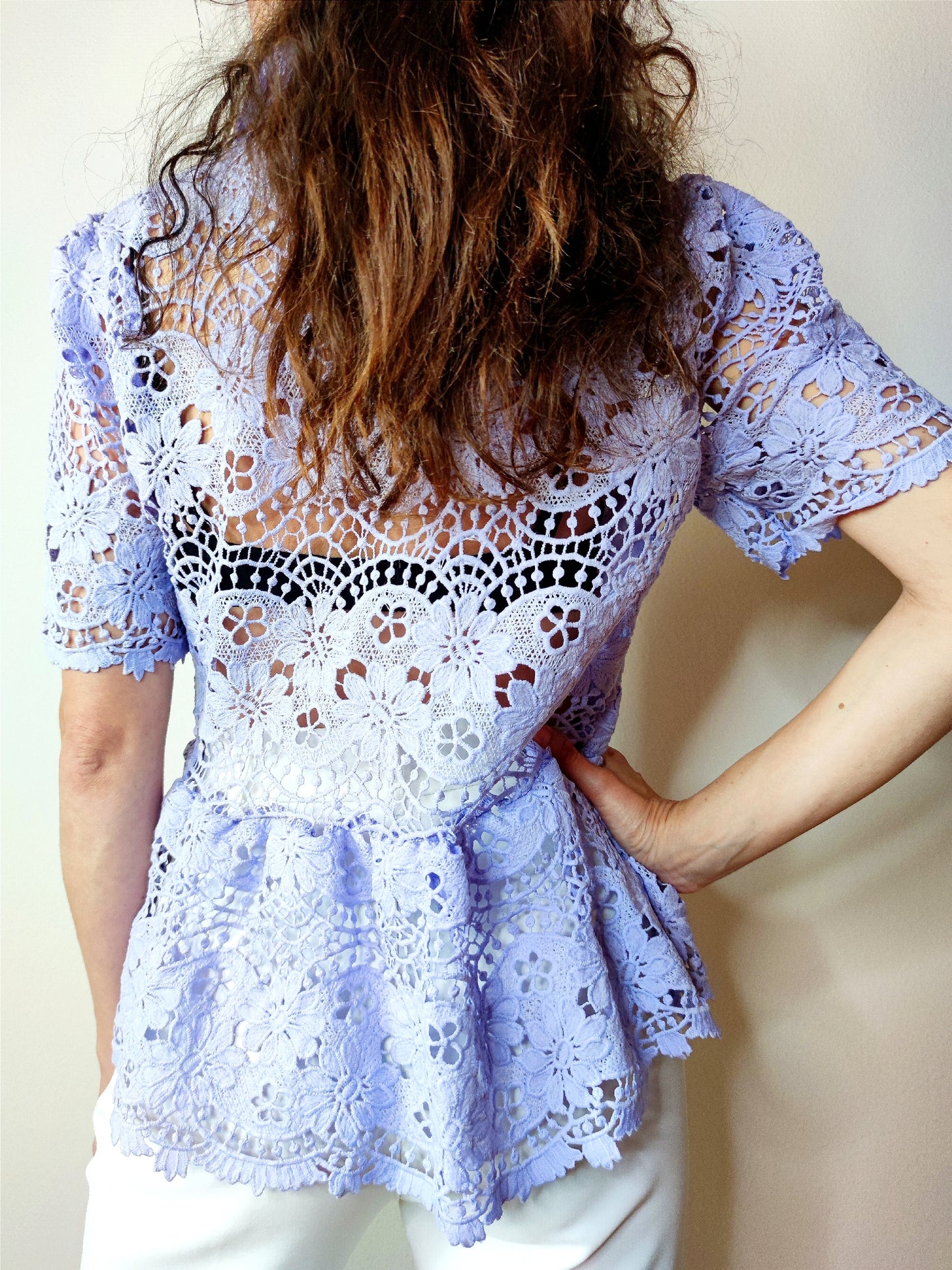 Camicia fantasia ricamata