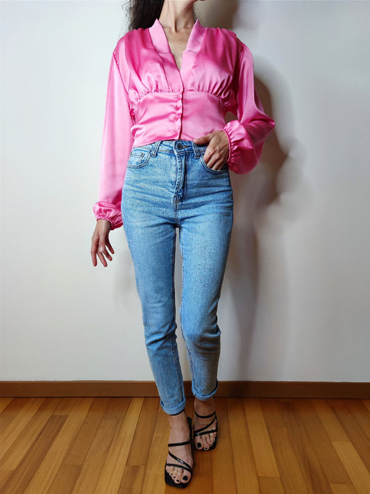 Blusa in raso