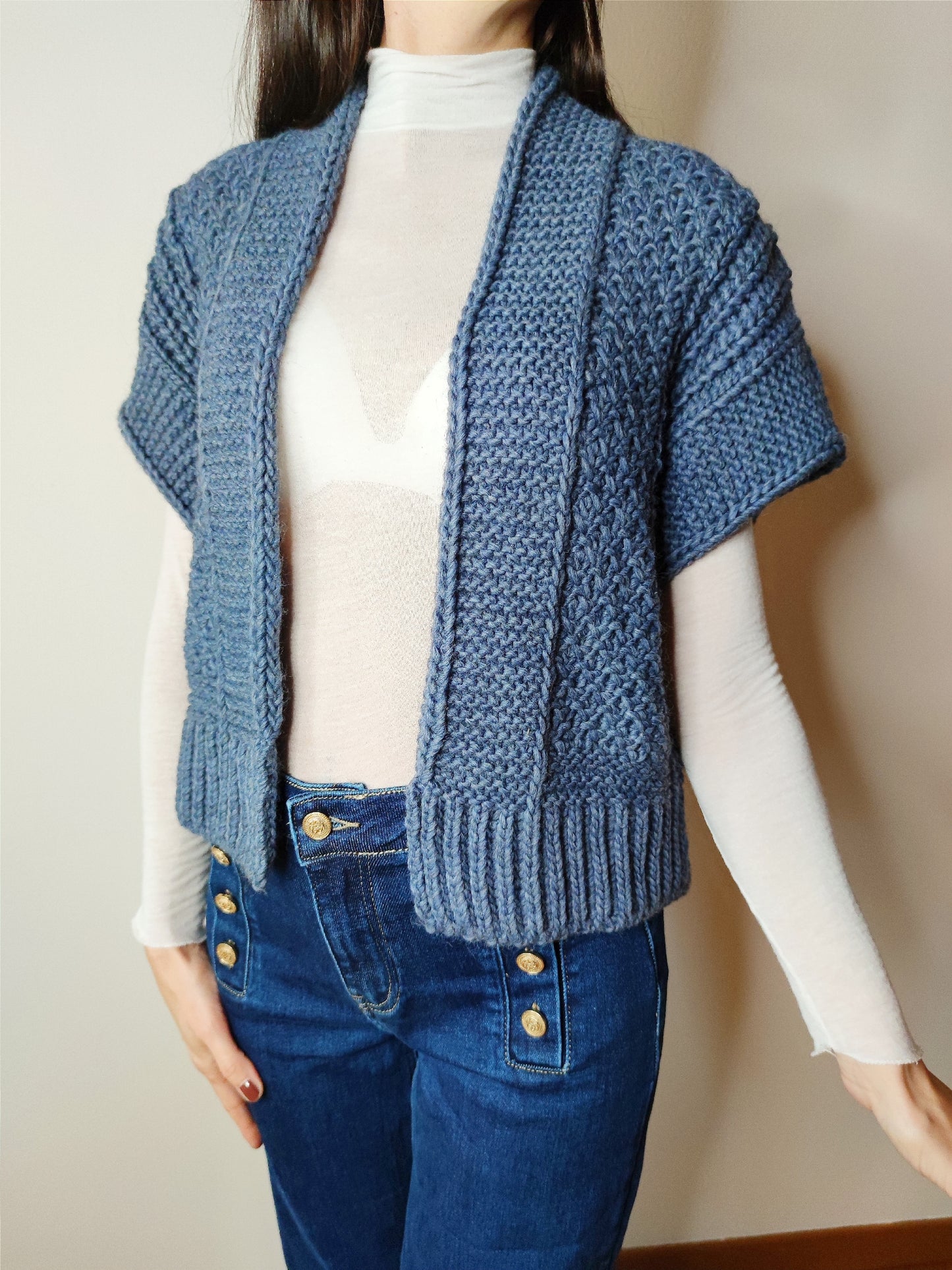 Cardigan giacca uncinetto