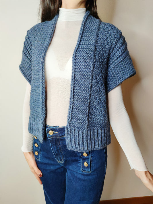 Cardigan giacca uncinetto