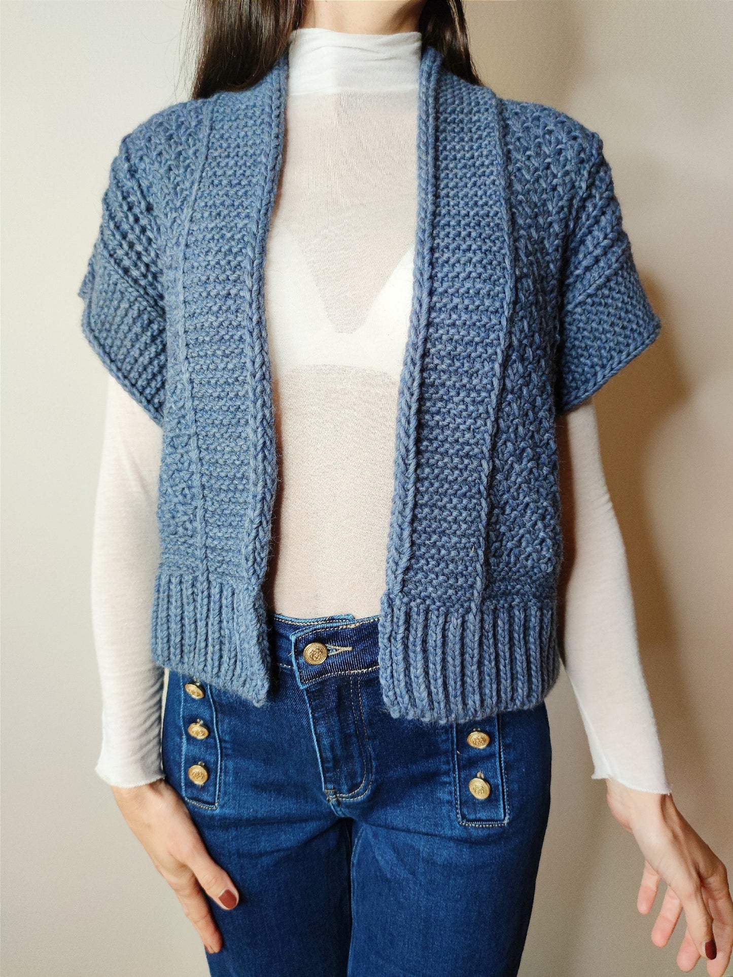 Cardigan giacca uncinetto