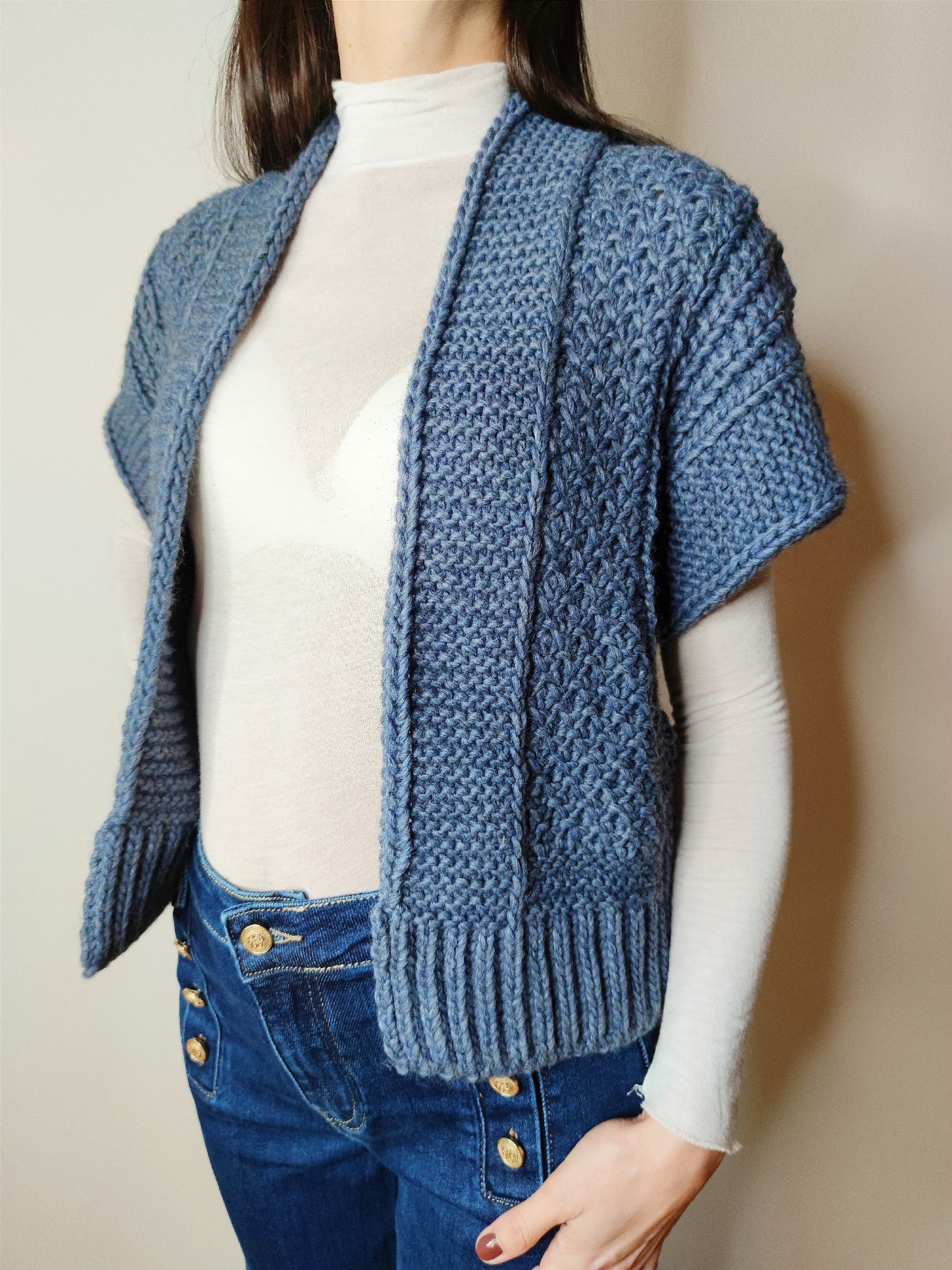 Cardigan giacca uncinetto