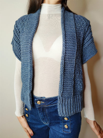 Cardigan giacca uncinetto
