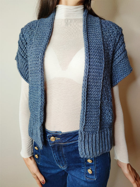 Cardigan giacca uncinetto