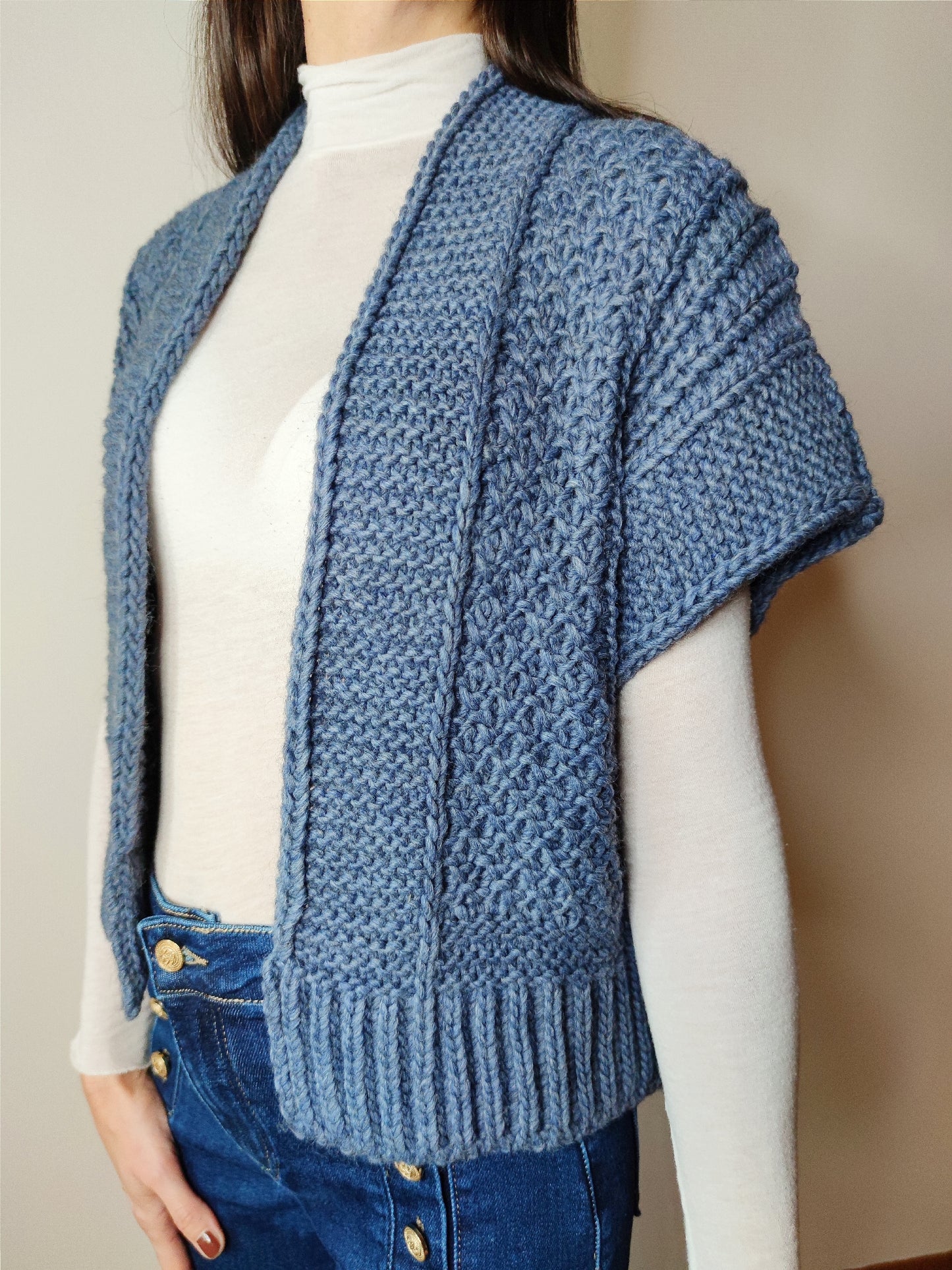 Cardigan giacca uncinetto