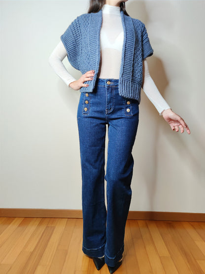 Cardigan giacca uncinetto