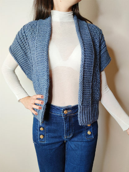 Cardigan giacca uncinetto