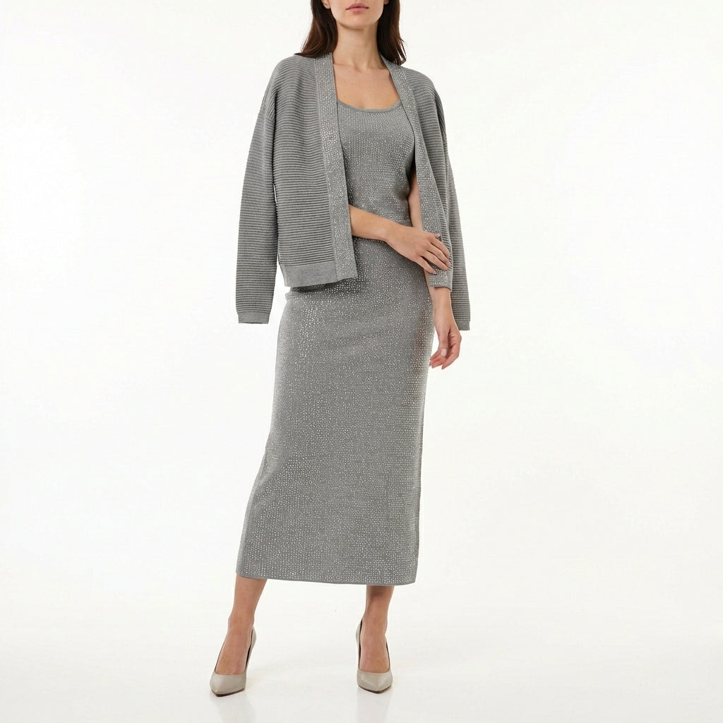 Coordinato elegante con strass