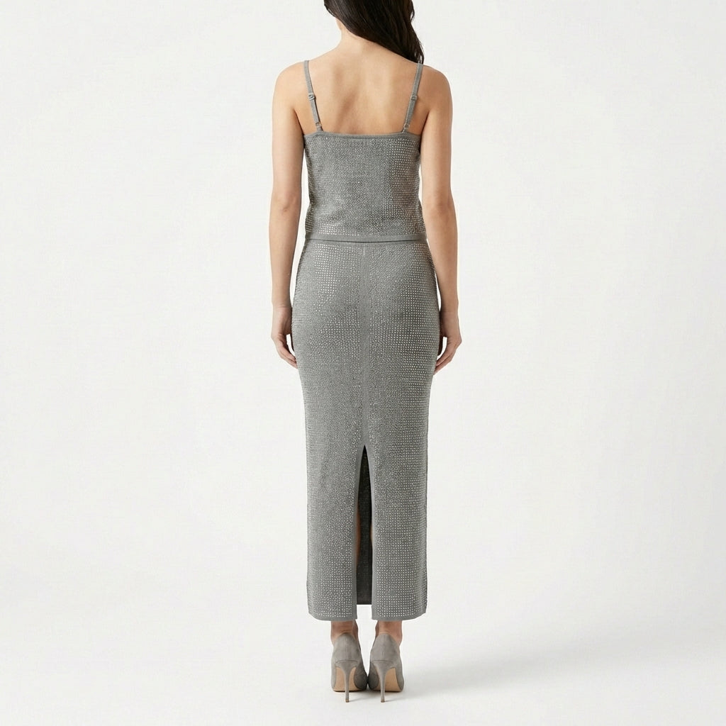 Coordinato elegante con strass