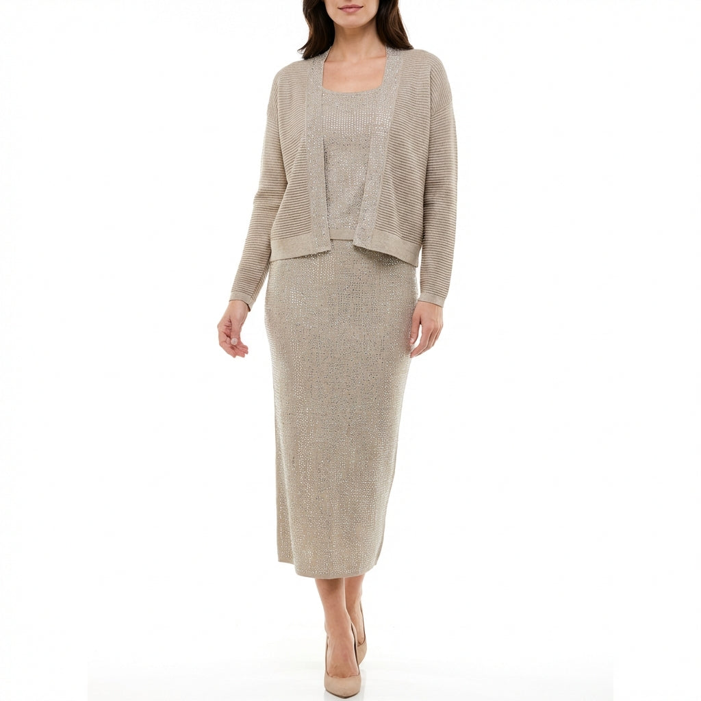 Coordinato elegante con strass