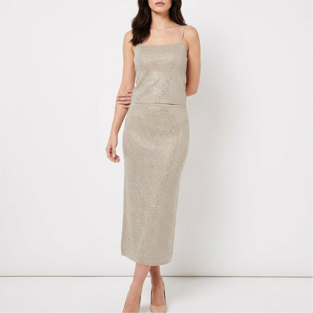 Coordinato elegante con strass