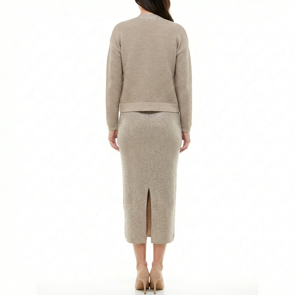 Coordinato elegante con strass