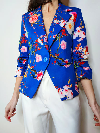 Giacca flower blu