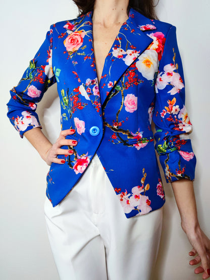 Giacca flower blu