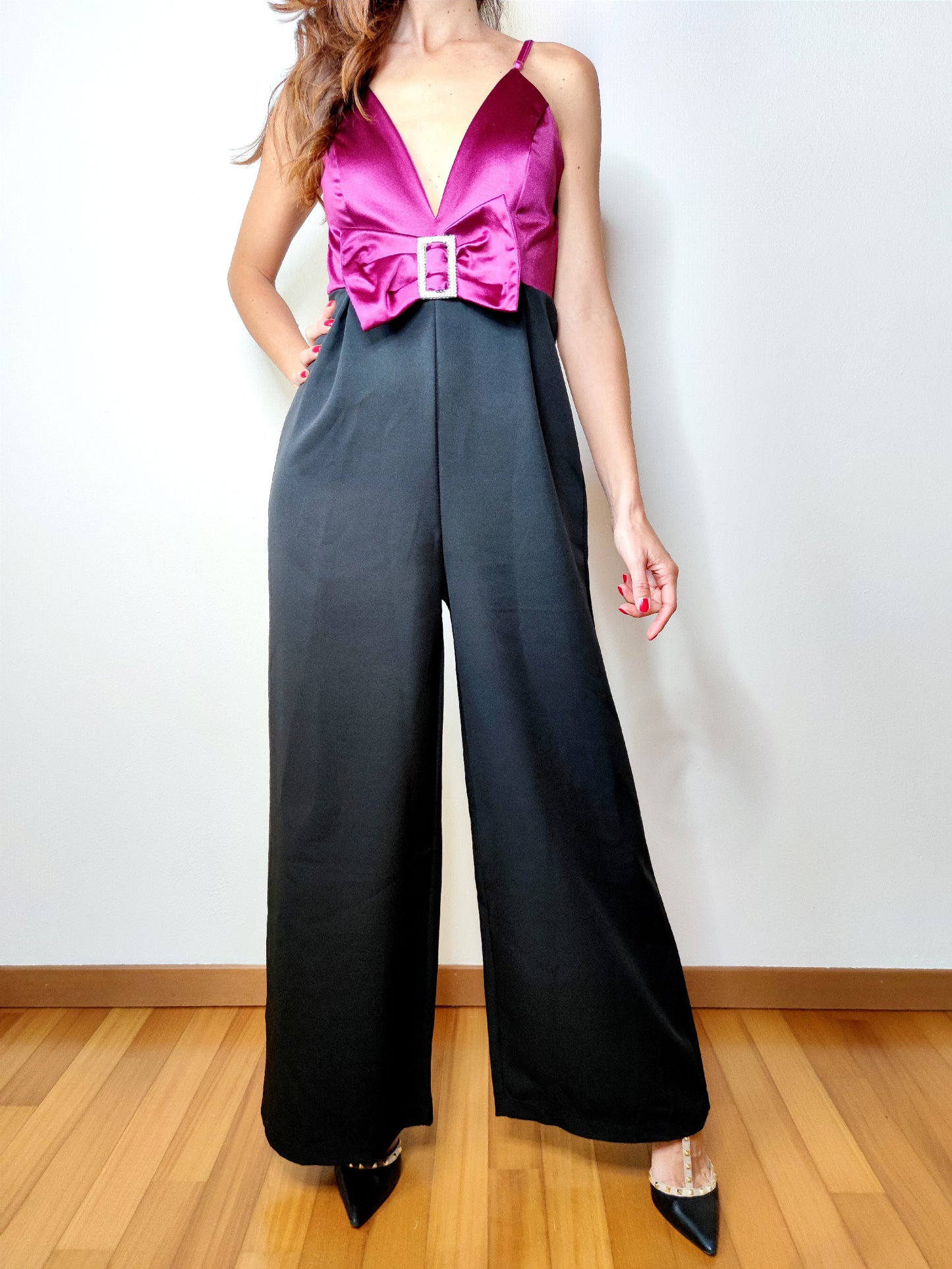 Jumpsuit elegante con fiocco