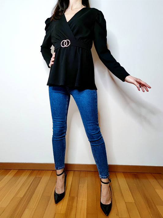 Blusa nera