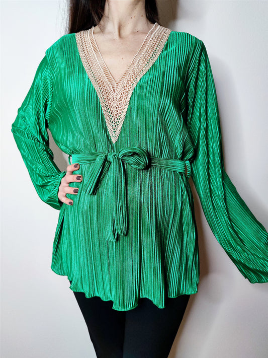 Blusa plissè