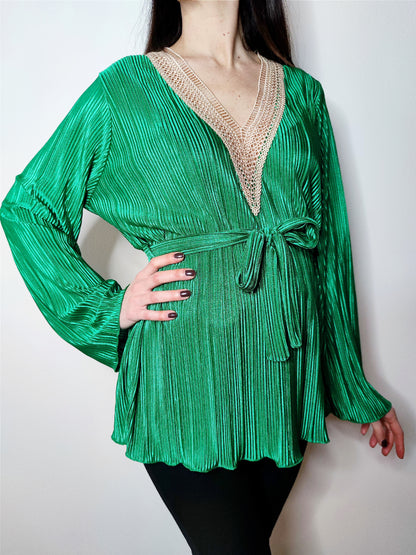 Blusa plissè