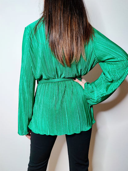 Blusa plissè