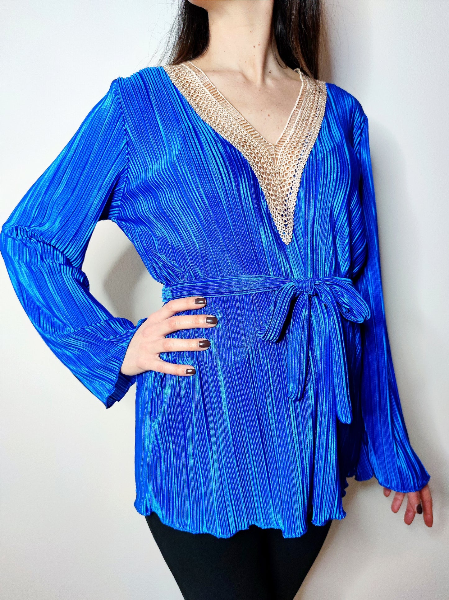 Blusa plissè