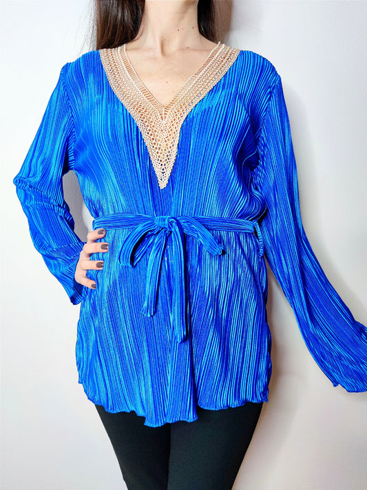 Blusa plissè