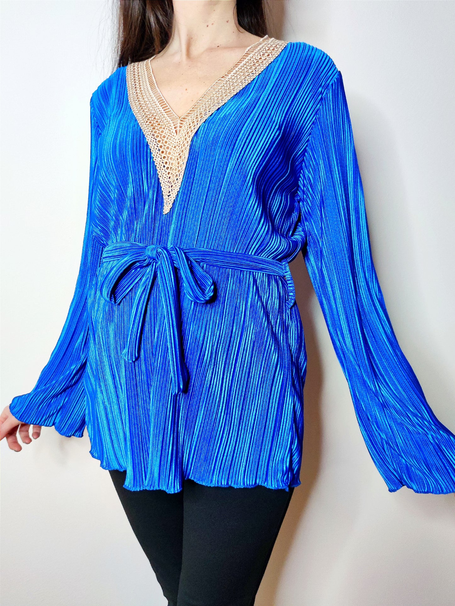Blusa plissè
