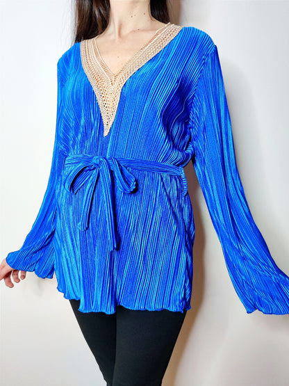 Blusa plissè